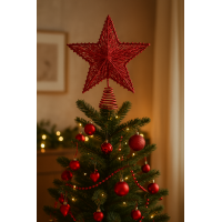 ΚΟΚΚΙΝΟ ΑΣΤΕΡΙ ΚΟΡΥΦΗ ΜΕ ΓΚΛΙΤΕΡ 25x30EK ΑΠΟ ΒΑΜΒΑΚΙ ΚΟΚΚΙΝΟ ΑΣΤΕΡΙ ΚΟΡΥΦΗ ΜΕ ΓΚΛΙΤΕΡ 25x30EK ΑΠΟ ΒΑΜΒΑΚΙ