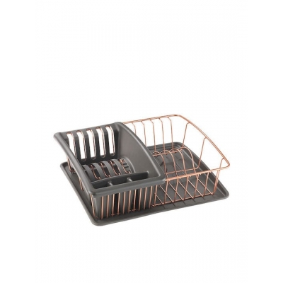 Metaltex Στεγνωτήριο Πιάτων Μπρούτζινο Aquatex Plus 35 x 30 x 12 cm 325826