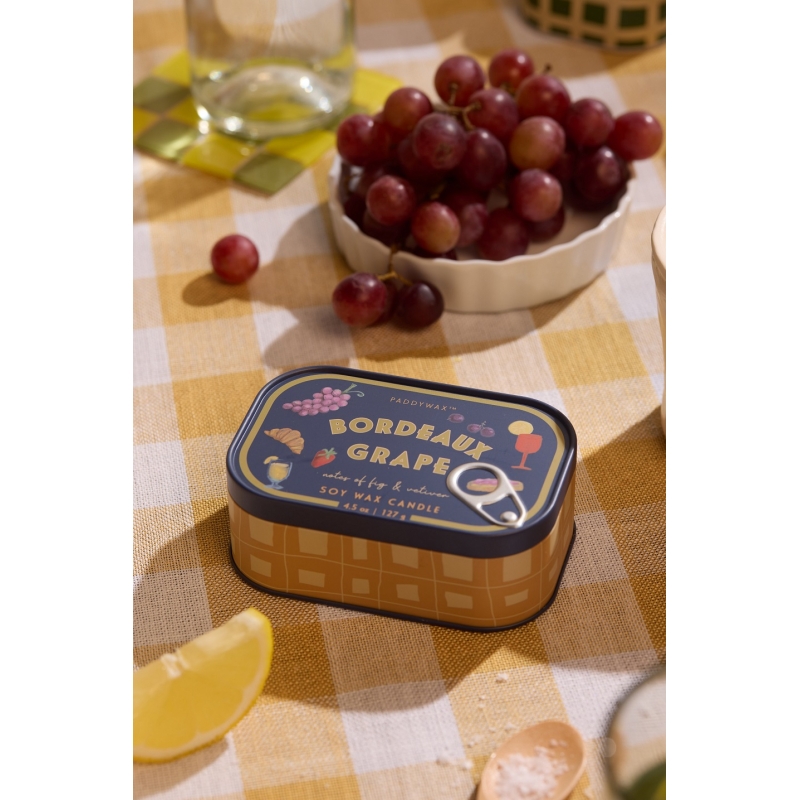 Bordeaux Grape Φυτικό Κερί 127gr σε μεταλλικό δοχείο-κονσέρβα, Bistro Grapes - Paddywax
