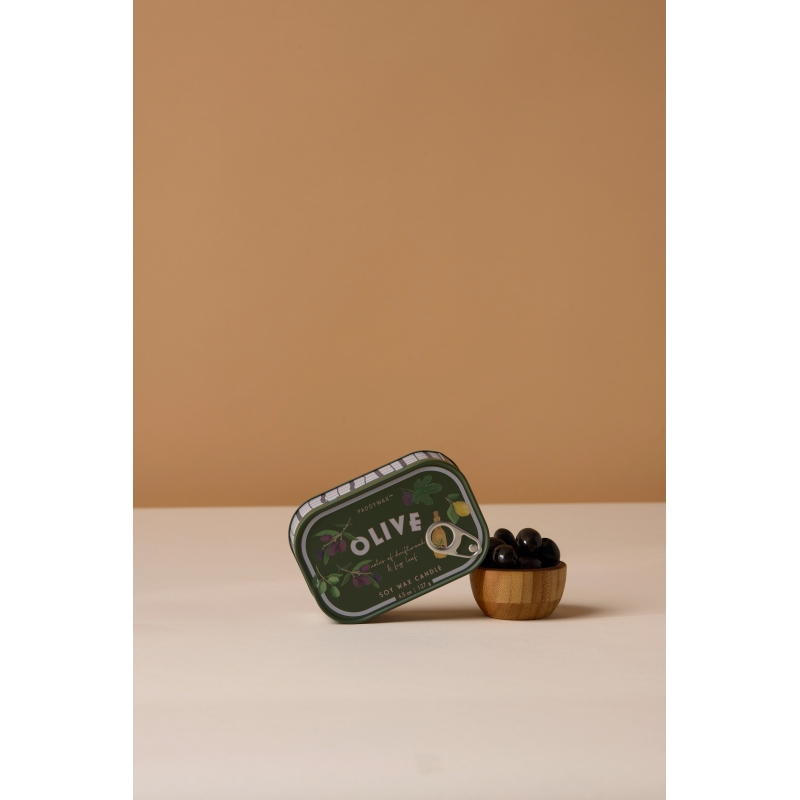 Fig & Olive Φυτικό Κερί 127gr σε μεταλλικό δοχείο-κονσέρβα, Bistro Olive - Paddywax