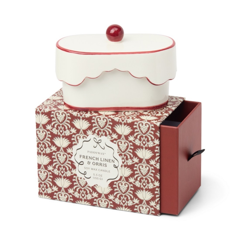 French Linen & Orris Φυτικό Κερί 155gr σε κεραμικό δοχείο, Cherie - Paddywax