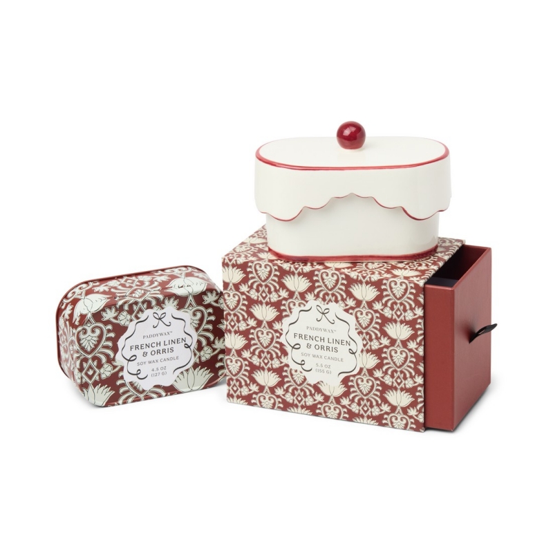 French Linen & Orris Φυτικό Κερί 155gr σε κεραμικό δοχείο, Cherie - Paddywax