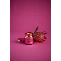 Black Fig & Rose Φυτικό Κερί 70gr σε ροζ γυάλινο δοχείο με καπάκι, Chroma Rosales - Paddywax