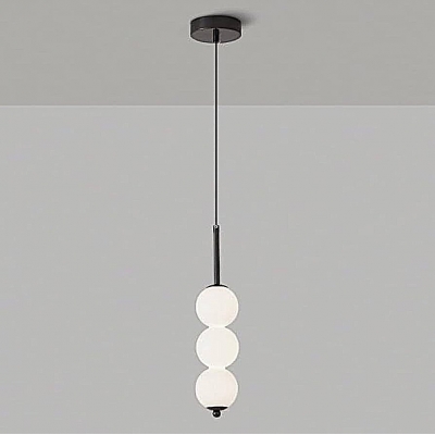 SE LED 120 LUNA TRIPLA BLACK Φ10CM  PENDANT  3CCT WITH MEMORY 2 YEARS WARRANTY