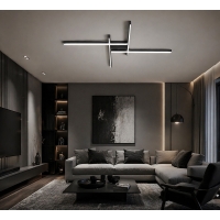 SE LED 90 AFFILATO CEILING BLACK 60W 3CCT 70x70x5cm IP20 220V 2 YEARS WARRANTY Α2