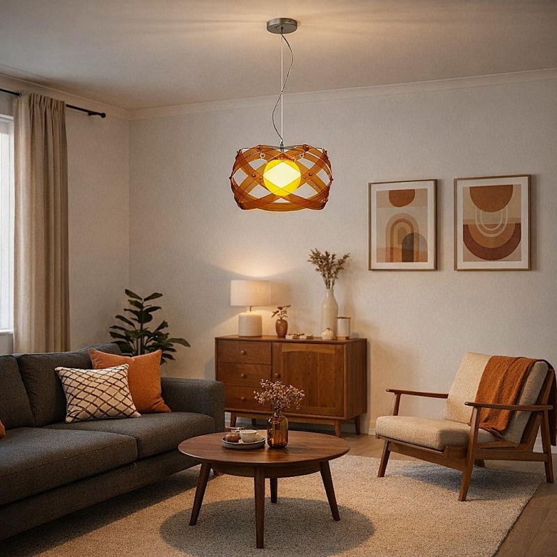 MD088/3201BS "NEFELI" ORANGE PENDANT Ε1