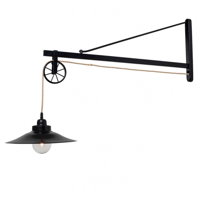 HL-5261 LIONEL BLACK WALL LAMP