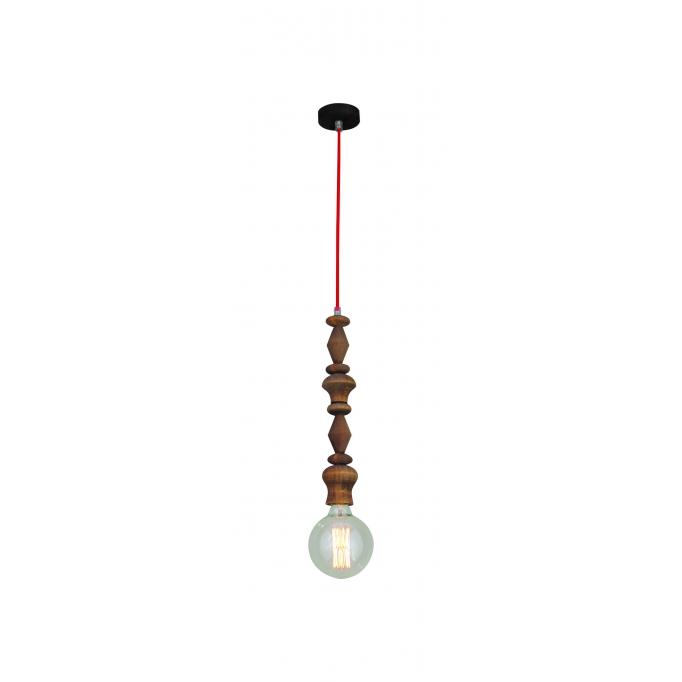 HL-027R-1 MELODY AGED WOOD PENDANT