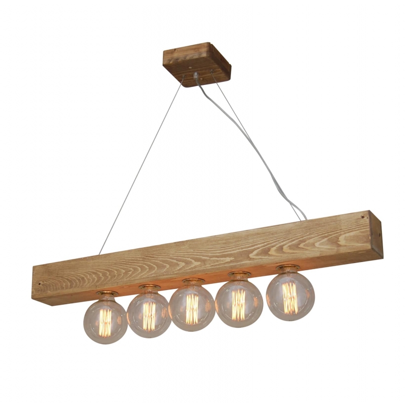 HL-236-1P-5 BENZAI WOODEN PENDANT