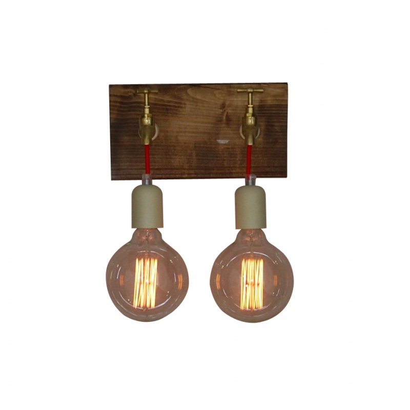 HL-079-2W HIKARI WALL LAMP BROWN RUSTY HL-079-2W HIKARI WALL LAMP BROWN RUSTY