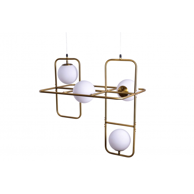 SE 133-4PL ATHEN PENDANT BRUSHED BRASS 1A4