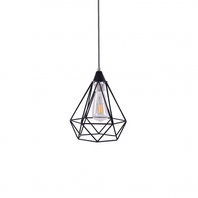 SE148-19 MILA PENDANT LAMP BLACK METAL Δ3