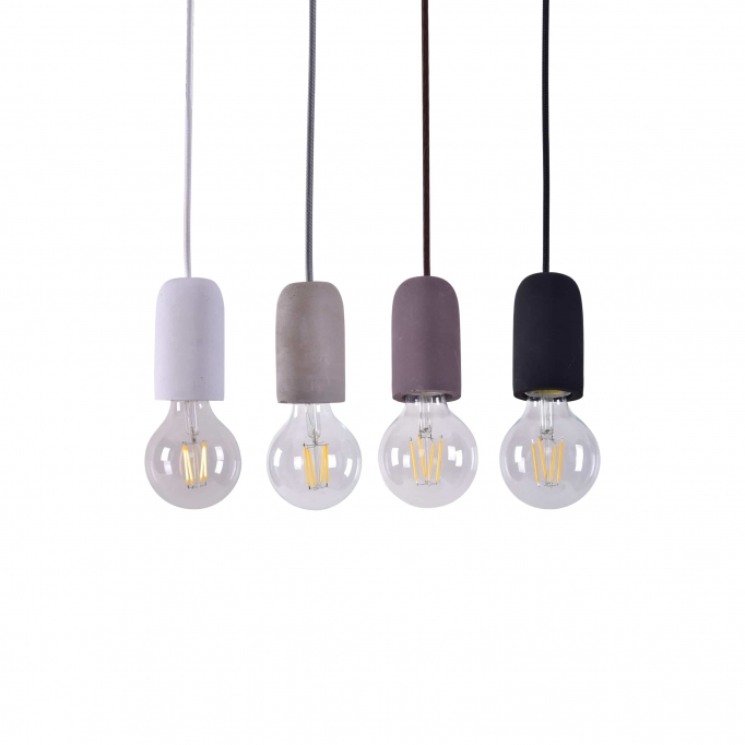 SE 149-GY IRIS PENDANT LAMP GREY 1E2