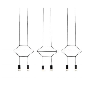 D3015-6 LINE CAVI PENDANT LAMP BLACK 1A4