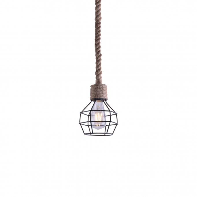 GRENADE-1 ROPE PENDANT LAMP BLACK Δ3