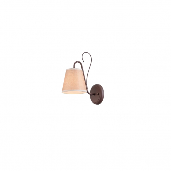 E005-1 SENSO WALL LAMP BROWN & BEIGE SHADE A4