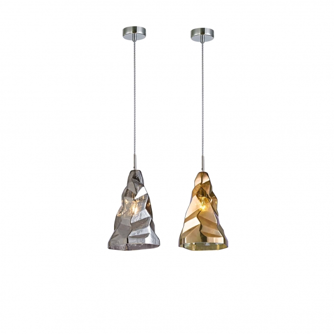 SE4312-01 SM LUIGI PENDANT SMOKY GLASS Γ4