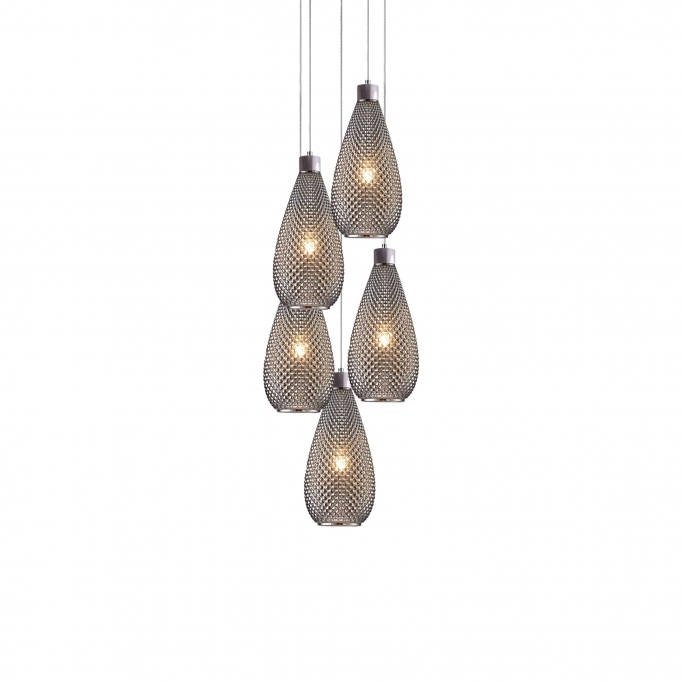 SE4285-05 SM DARIO PENDANT SMOKE GLASS+