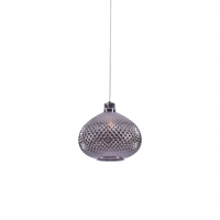 SE4286-01 SM ILENIA PENDANT SMOKE GLASS E4
