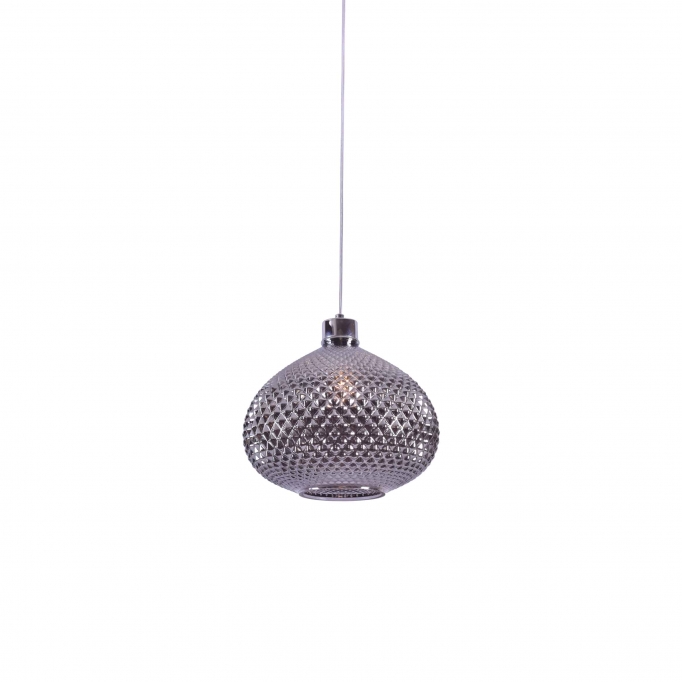 SE4286-01 SM ILENIA PENDANT SMOKE GLASS E4