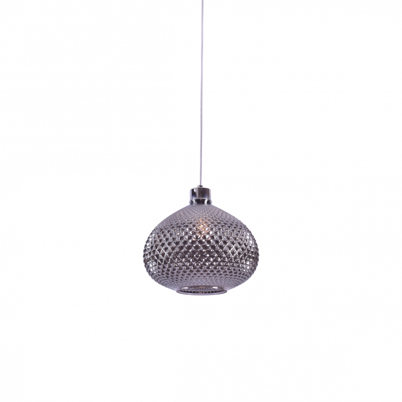 SE4286-01 SM ILENIA PENDANT SMOKE GLASS E4