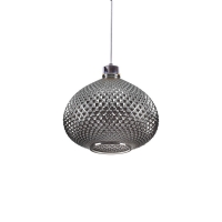 SE4286-01 SM ILENIA PENDANT SMOKE GLASS E4