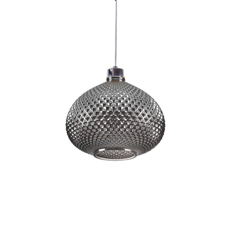 SE4286-01 SM ILENIA PENDANT SMOKE GLASS E4