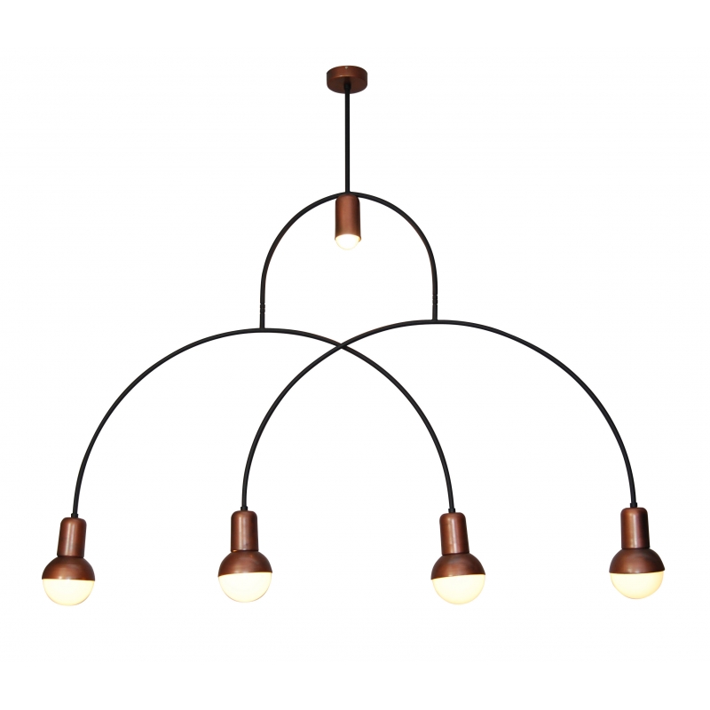HL-3523-5 CHRISTOPHER OLD COPPER & BLACK PENDANT HL-3523-5 CHRISTOPHER OLD COPPER & BLACK PENDANT