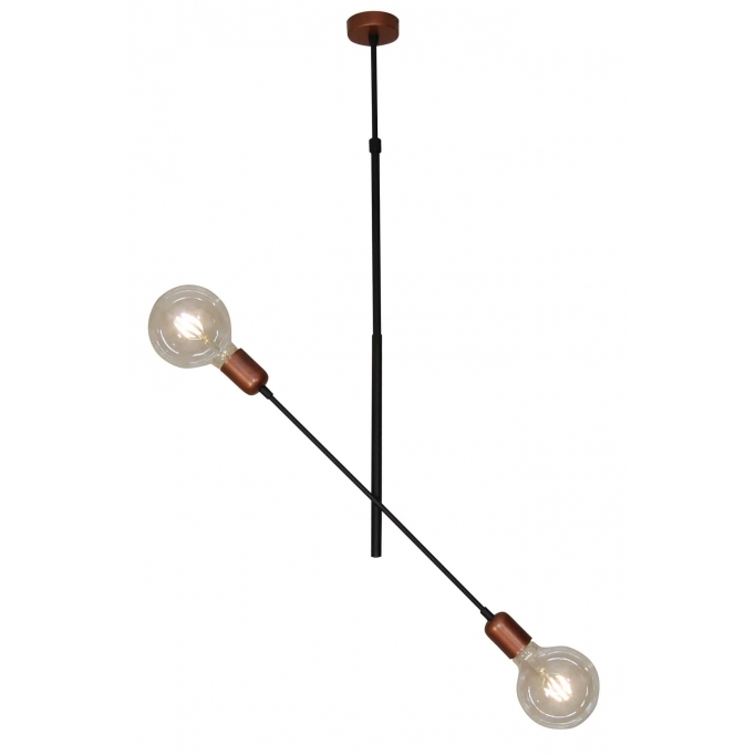 HL-3524-2 ERIC COPPER & BLACK PENDANT