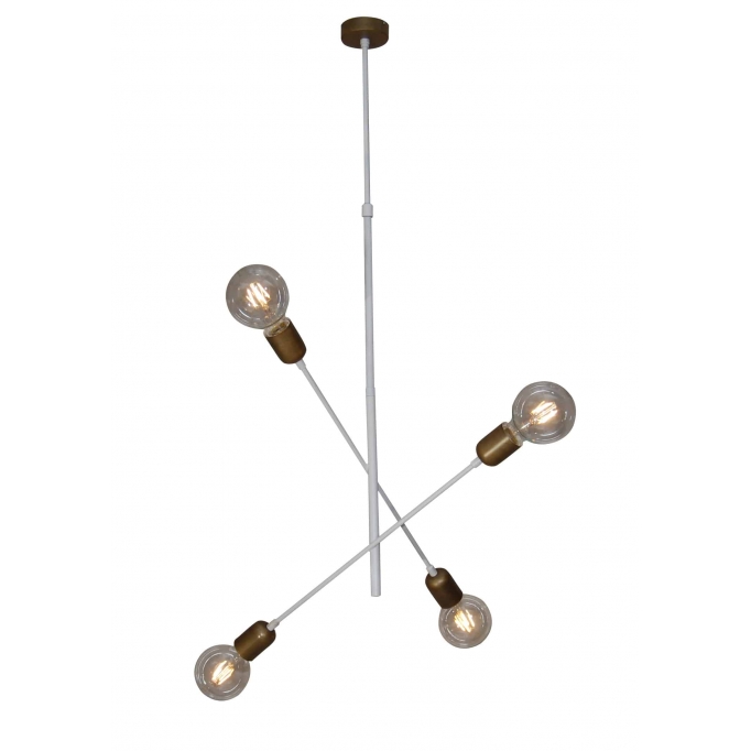 HL-3524-4 ERIC OLD BRONZE & WHITE PENDANT