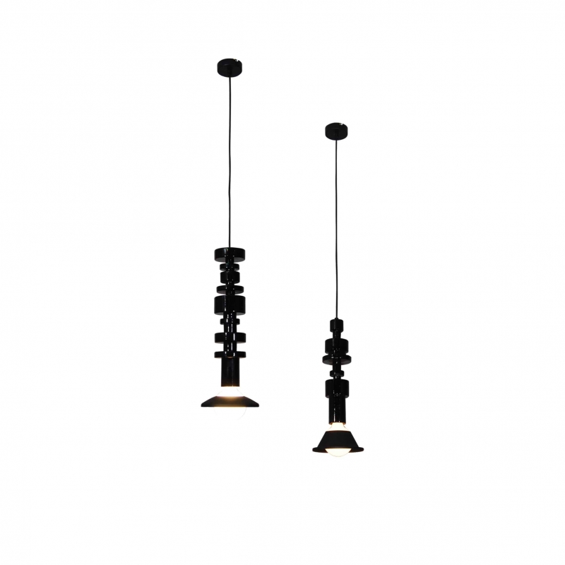 HL-3547-1 GABRIEL BLACK PENDANT