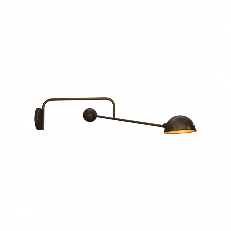 HL-3539-1 L OLIVER WHITE & OLD BRONZE WALL LAMP