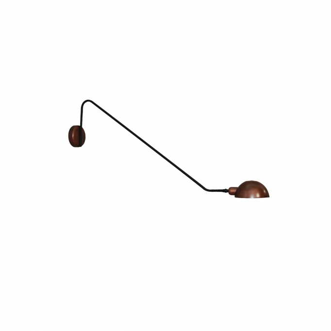 HL-3547-1 L MASON OLD COPPER & BLACK WALL LAMP