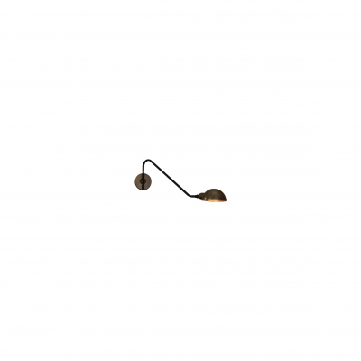 HL-3548-1 S MASON OLD BRONZE & BLACK WALL LAMP