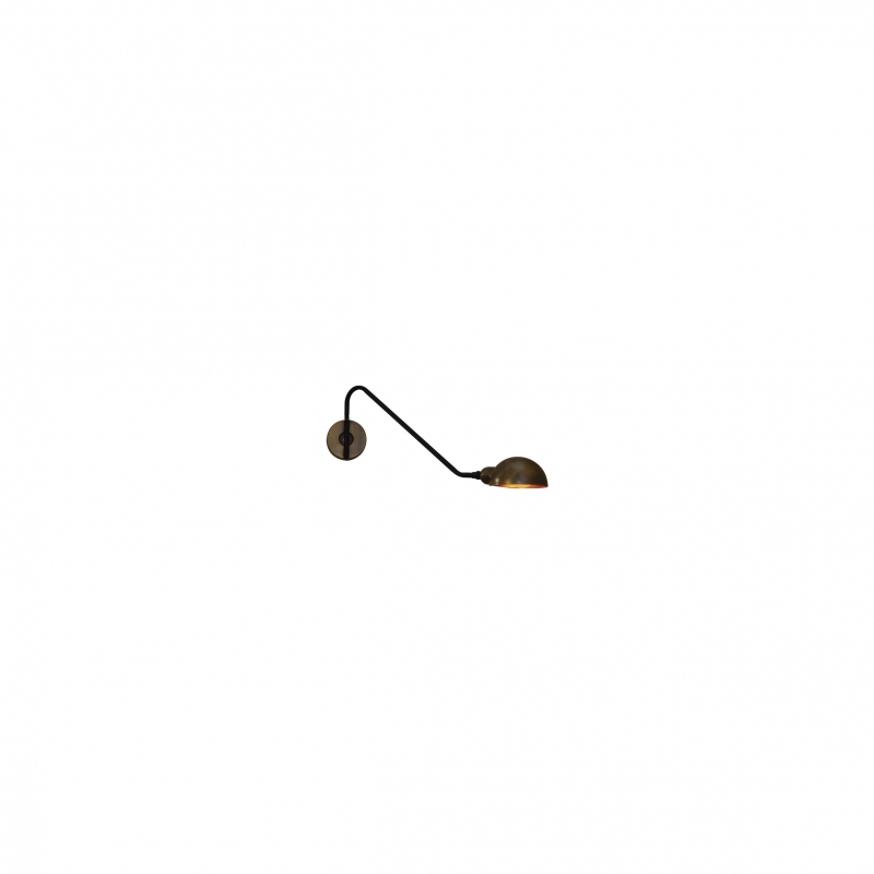 HL-3548-1 S MASON OLD COPPER & BLACK WALL LAMP