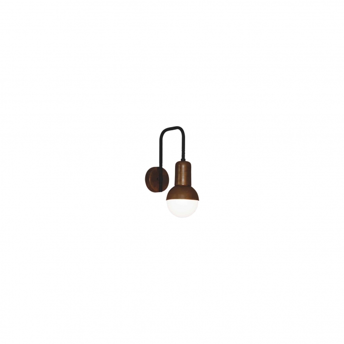 HL-3551-1 OWEN OLD COPPER & BLACK WALL LAMP