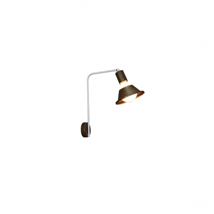 HL-3546-1 XAVIER OLD COPPER & BLACK WALL LAMP