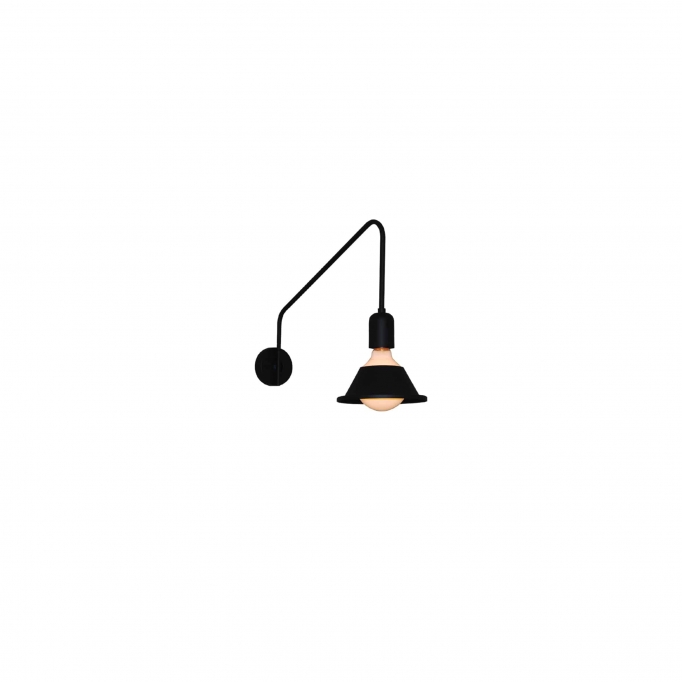 HL-3549-1L  MALA BLACK WALL LAMP