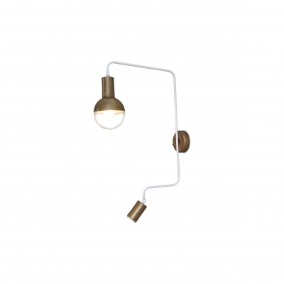 HL-3555-2S CALLIE OLD BRONZE & WHITE WALL LAMP HL-3555-2S CALLIE OLD BRONZE & WHITE WALL LAMP
