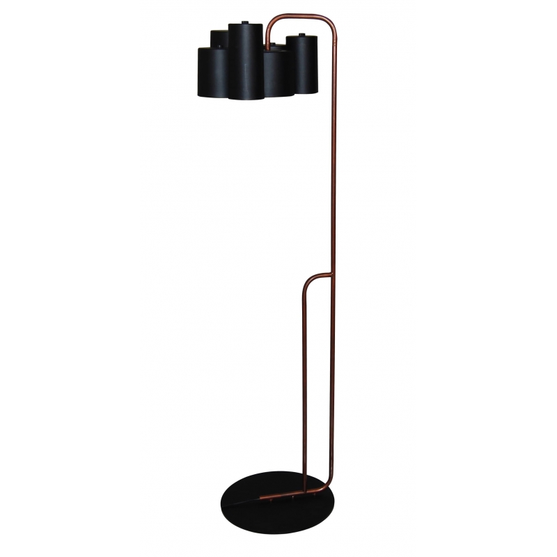 HL-3566-1F BRODY BLACK & OLD COPPER FLOOR LAMP