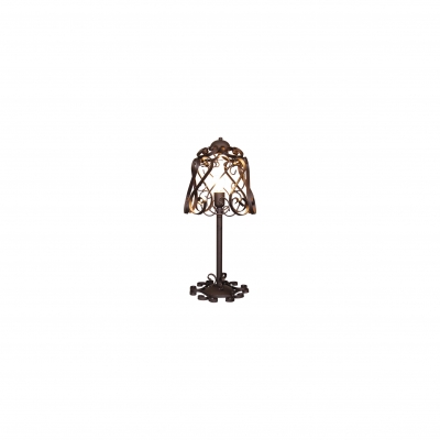 HL-3586-1T LEWIS WORN ANTIQUE WHITE TABLE LAMP