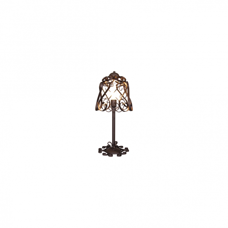 HL-3586-1T LEWIS WORN ANTIQUE WHITE TABLE LAMP