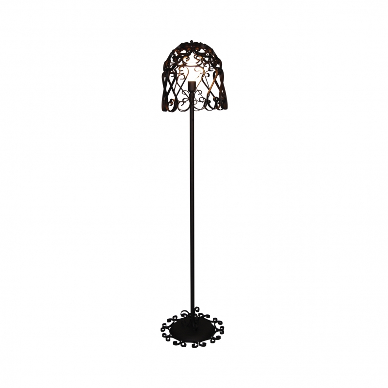 HL-3586-1F LEWIS RUSTY BROWN FLOOR LAMP HL-3586-1F LEWIS RUSTY BROWN FLOOR LAMP