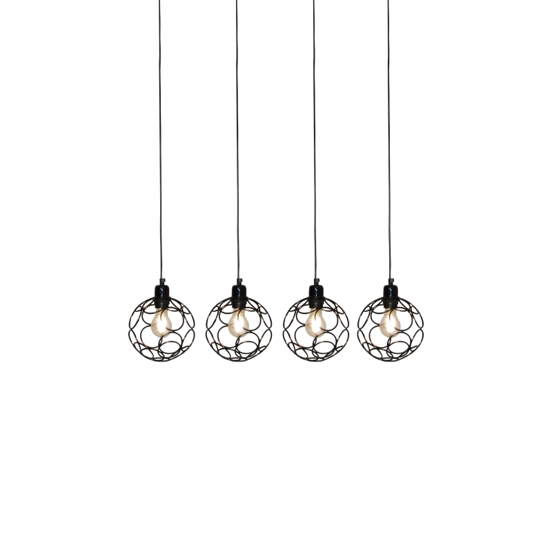 HL-3588-4 ALINE BLACK PENDANT HL-3588-4 ALINE BLACK PENDANT