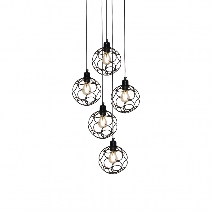 HL-3588-5 ALINE CHROME PENDANT