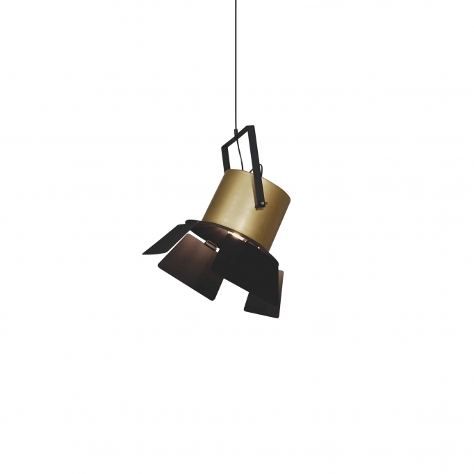 HL-3600-1XXXL ARLEN GOLD & BLACK PENDANT