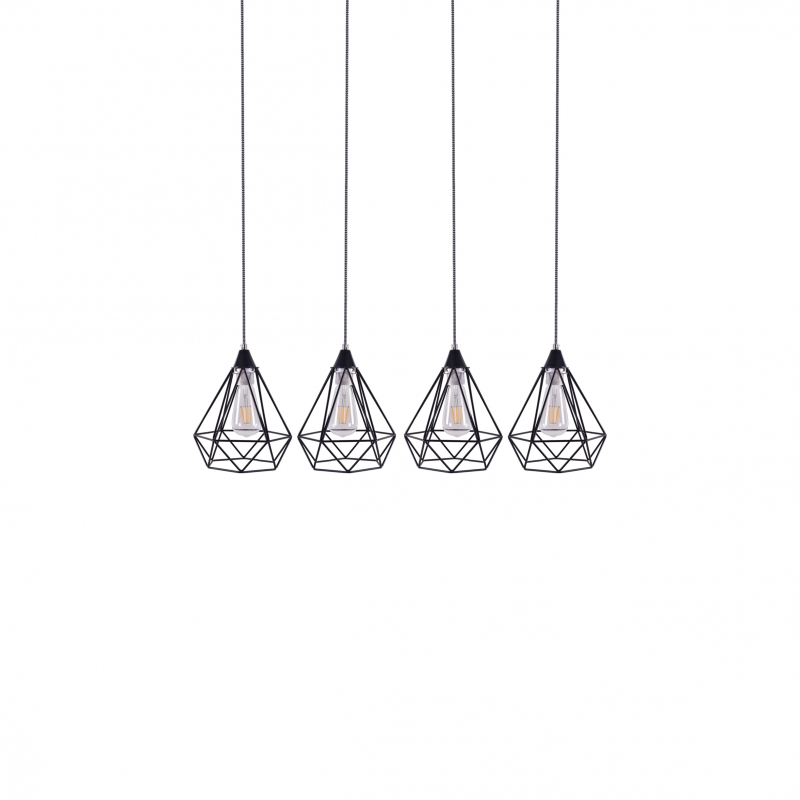 SE148-19-4 MILA PENDANT LAMP BLACK METAL+ SE148-19-4 MILA PENDANT LAMP BLACK METAL+