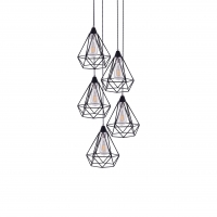 SE148-19-5 MILA PENDANT LAMP BLACK METAL+ SE148-19-5 MILA PENDANT LAMP BLACK METAL+
