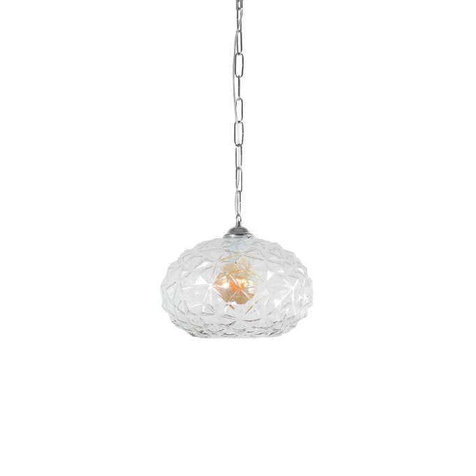 877-30 CHLOE Φ30, TRASPARENT GLASS PENDANT 1Z2