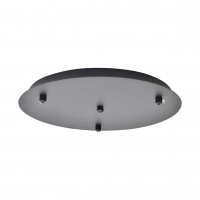 SE21-BL-B10-3BL-MS2 ADEPT PENDANT Black Metal Shade +